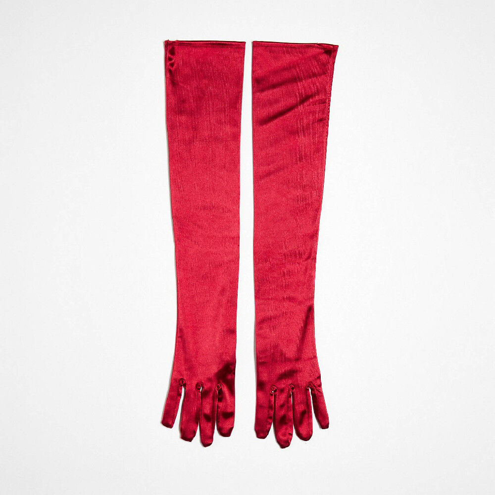

Перчатки My Accessories London Halloween Long Satin, ярко-красный