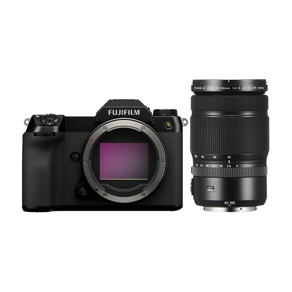 Фотоаппарат Fujifilm GFX 100S Body + GF 45-100mm f/4 R LM OIS WR, черный