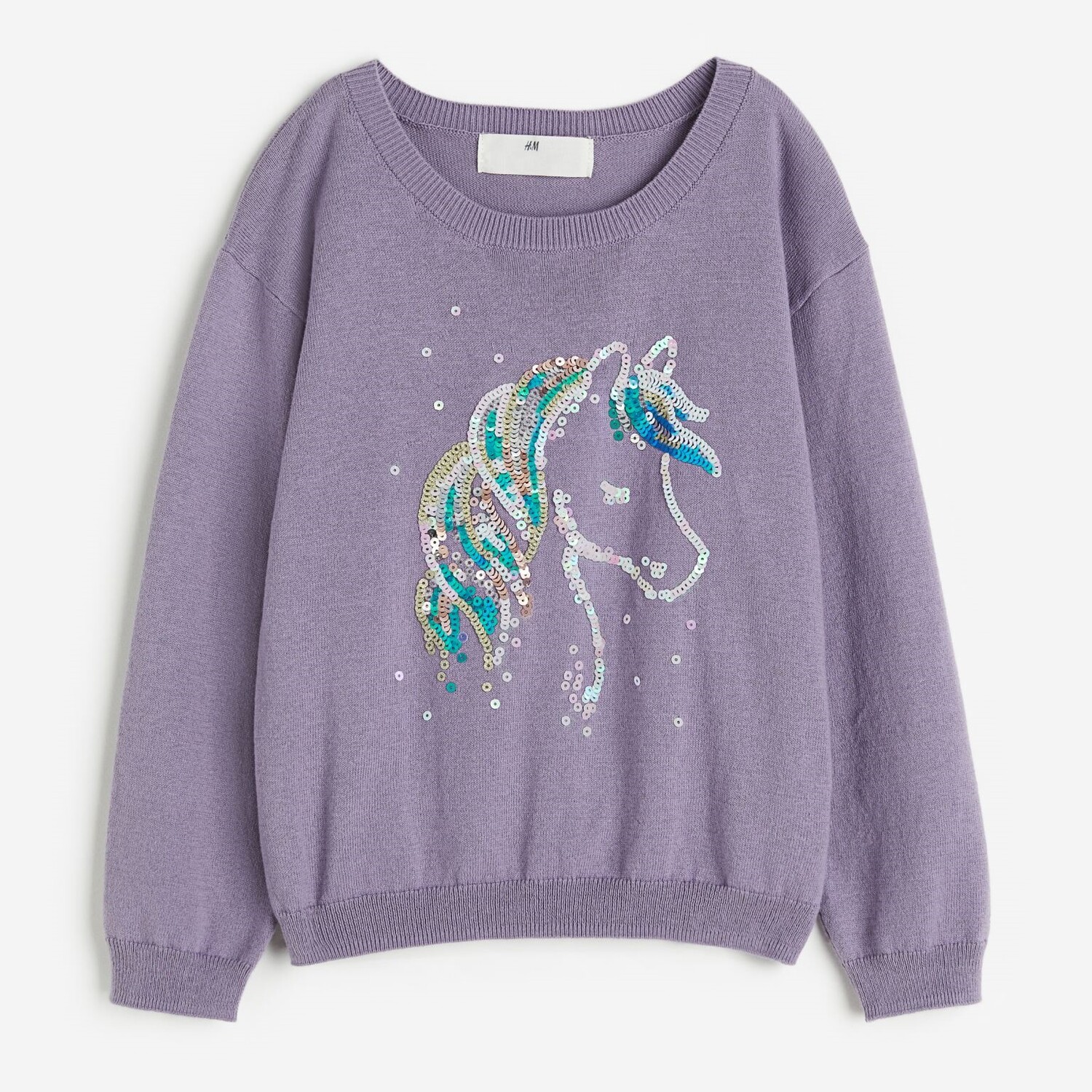 

Джемпер H&M Horse Reversible-sequin, фиолетовый