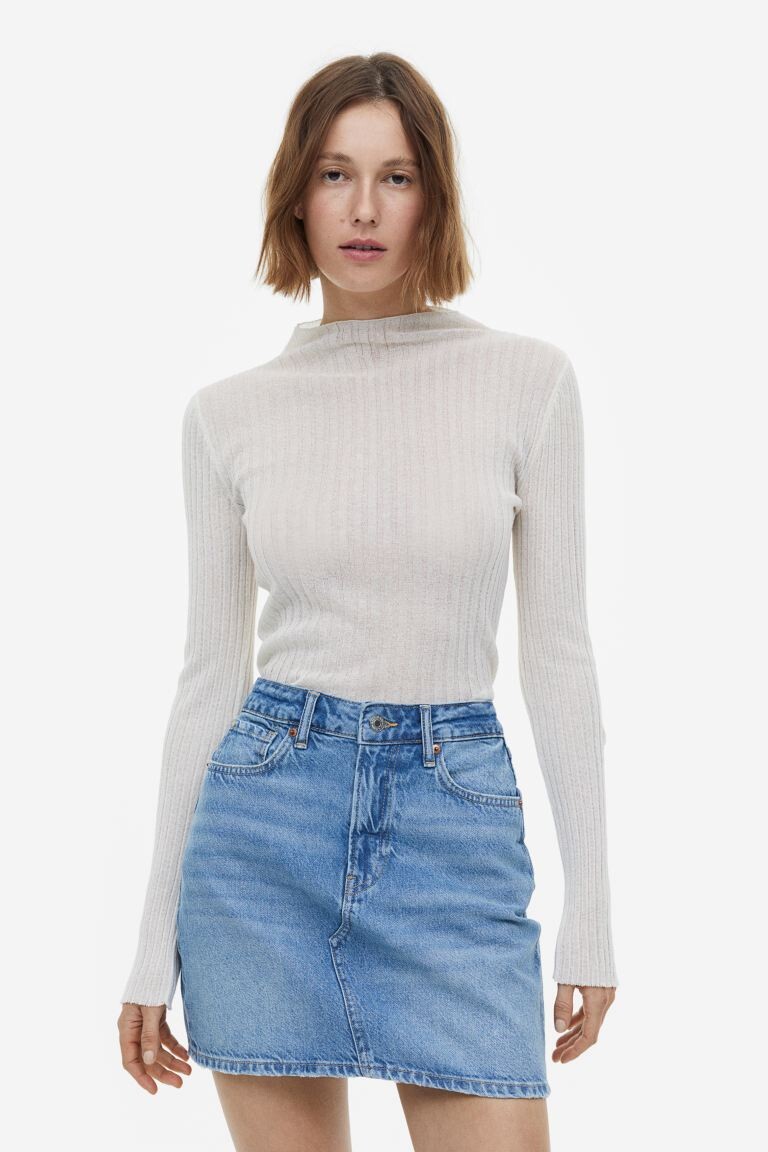 

Джинсовая мини-юбка H&M, джинсовый синий
