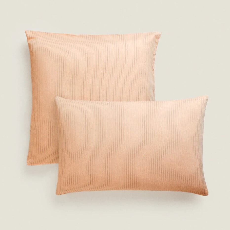 

Наволочка Zara Home Gauze, розовый
