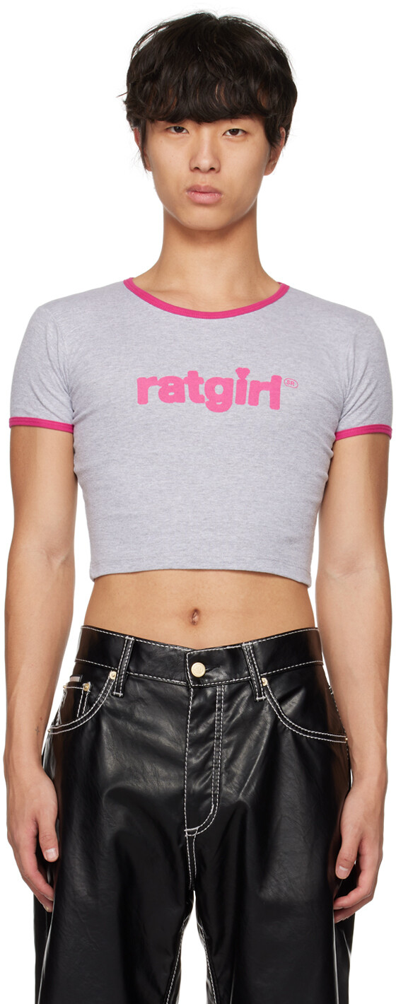 

Серая футболка Ratgirl Stray Rats
