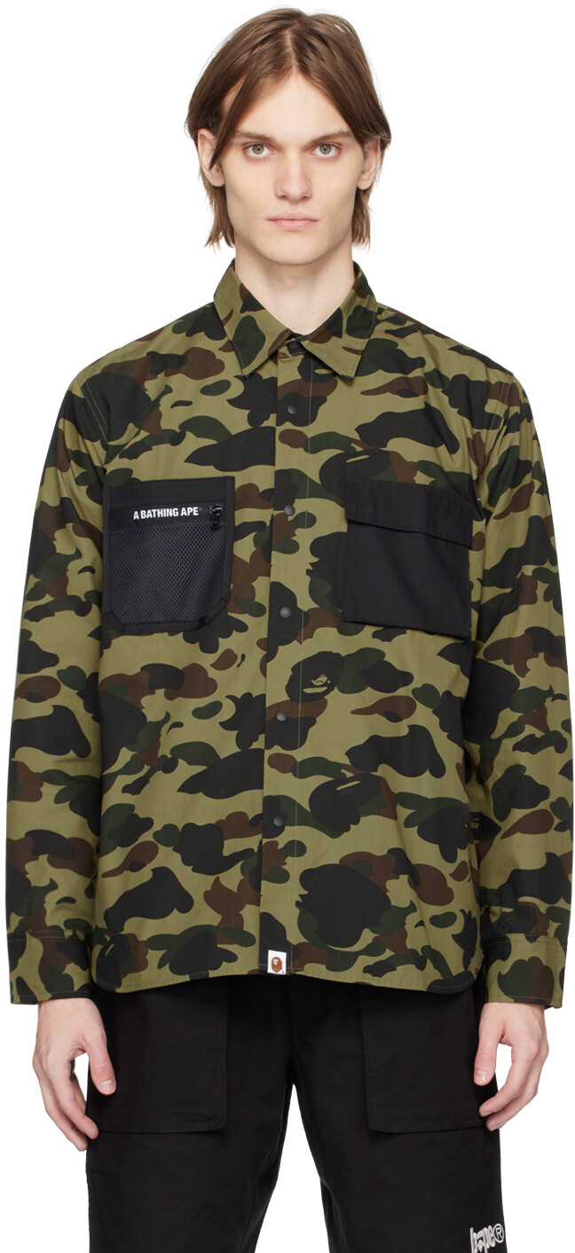 

Рубашка цвета хаки 1st Camo BAPE