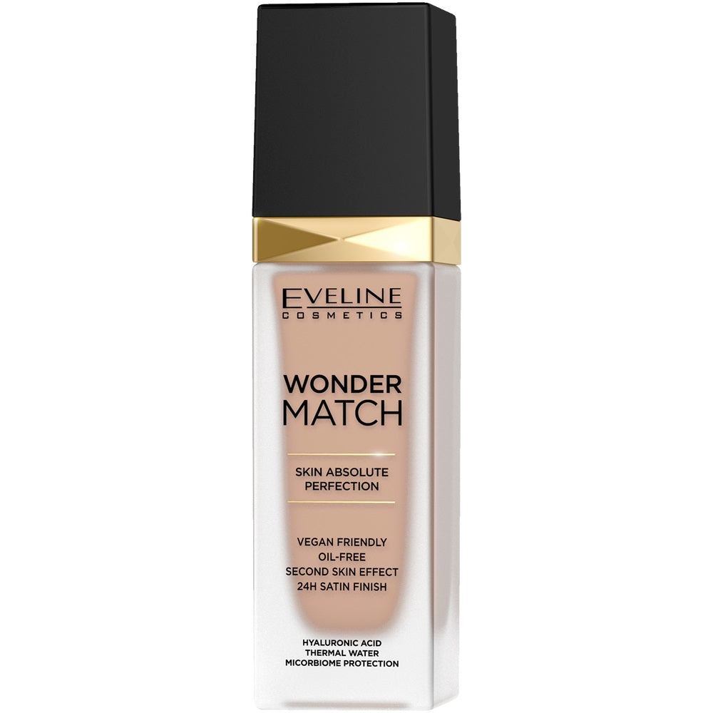 тональная основа eveline wonder match адаптирующаяся тон 15 natural 30 мл Eveline Cosmetics Роскошная тональная основа Wonder Match Foundation 15 Natural 30 мл