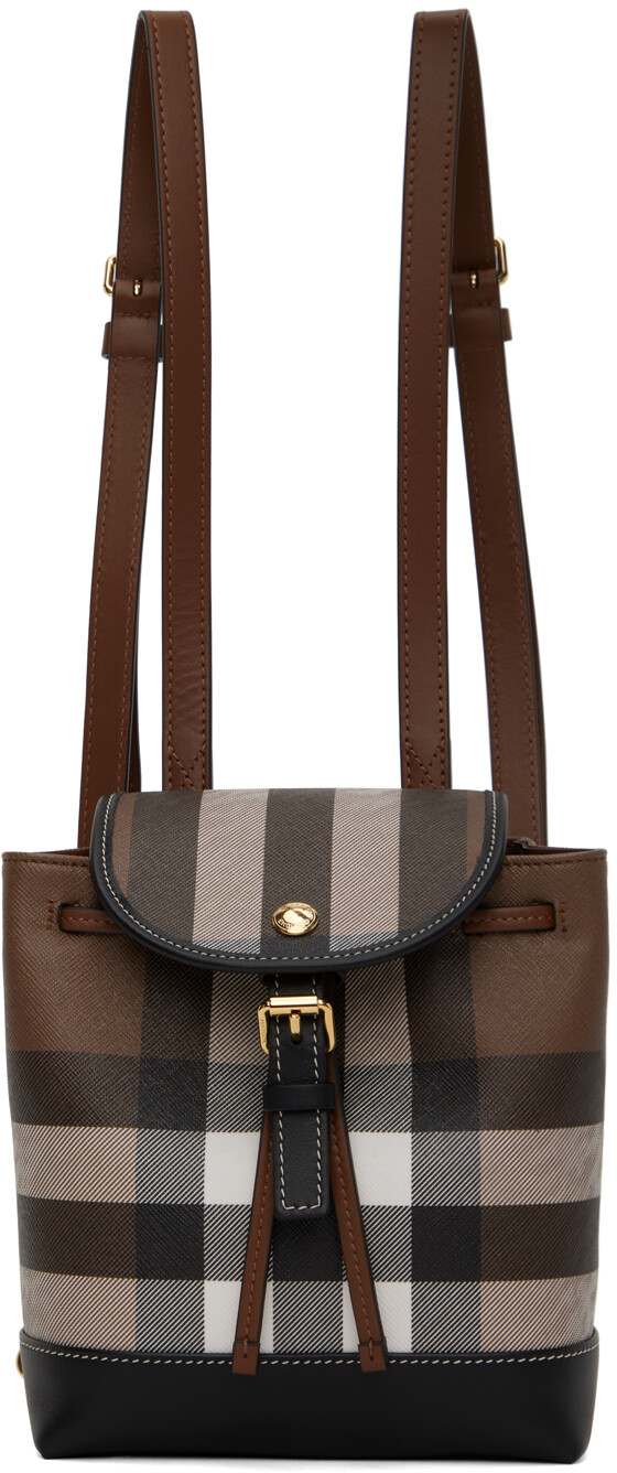 

Коричневый микро-рюкзак Burberry