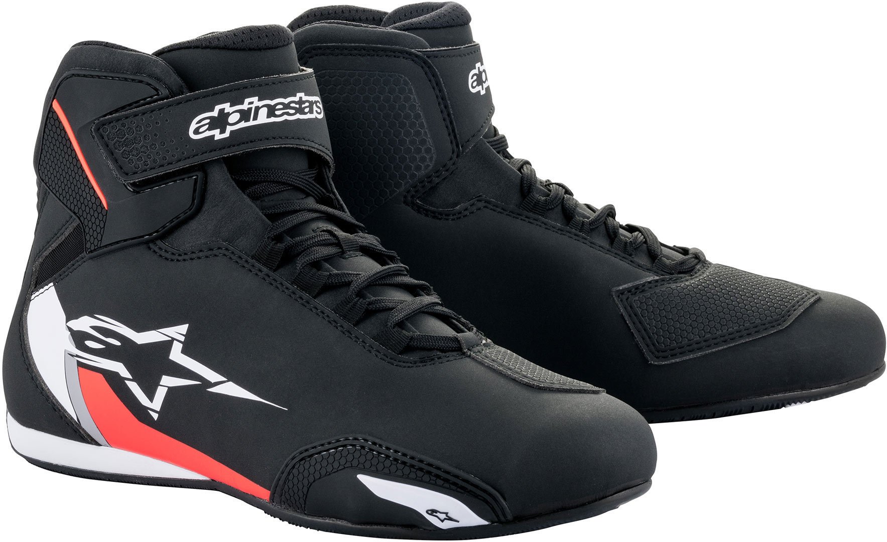 Мотоциклетные ботинки Alpinestars Sektor, черный/белый/красный - фото