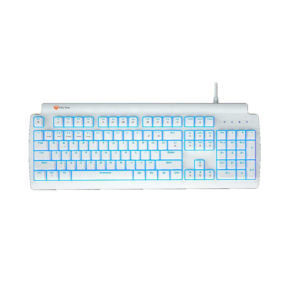 Клавиатура игровая механическая MeeTion MK600RD, белый цена и фото