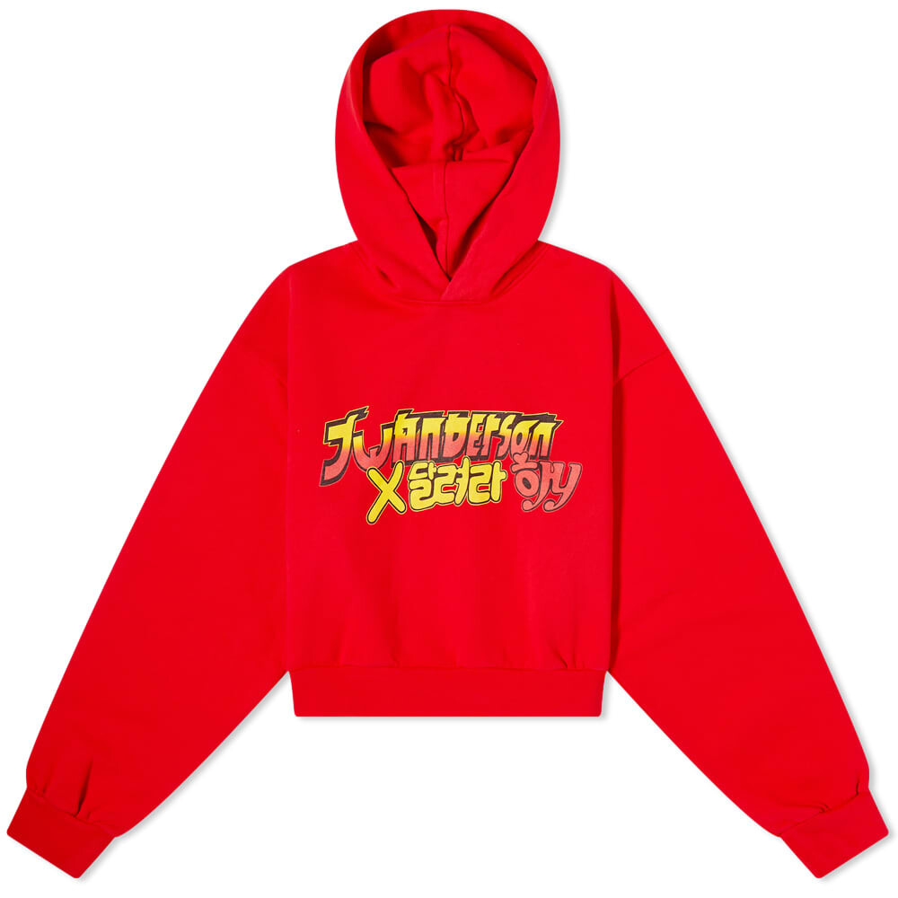 

Толстовка JW Anderson x Run Hany Cropped Hoody, Красный