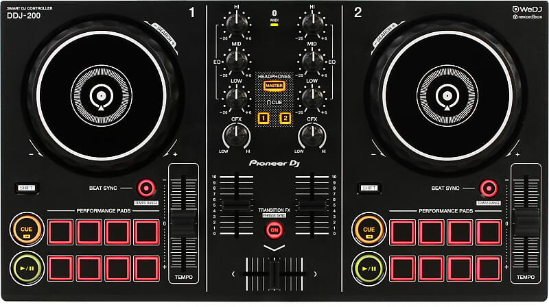 

Pioneer DJ DDJ-200 2-дековый DJ-контроллер Rekordbox