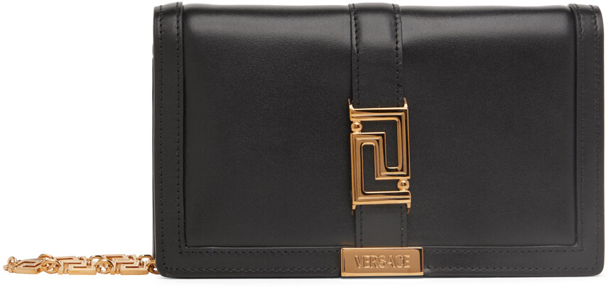 

Черный клатч Greca Goddess Versace
