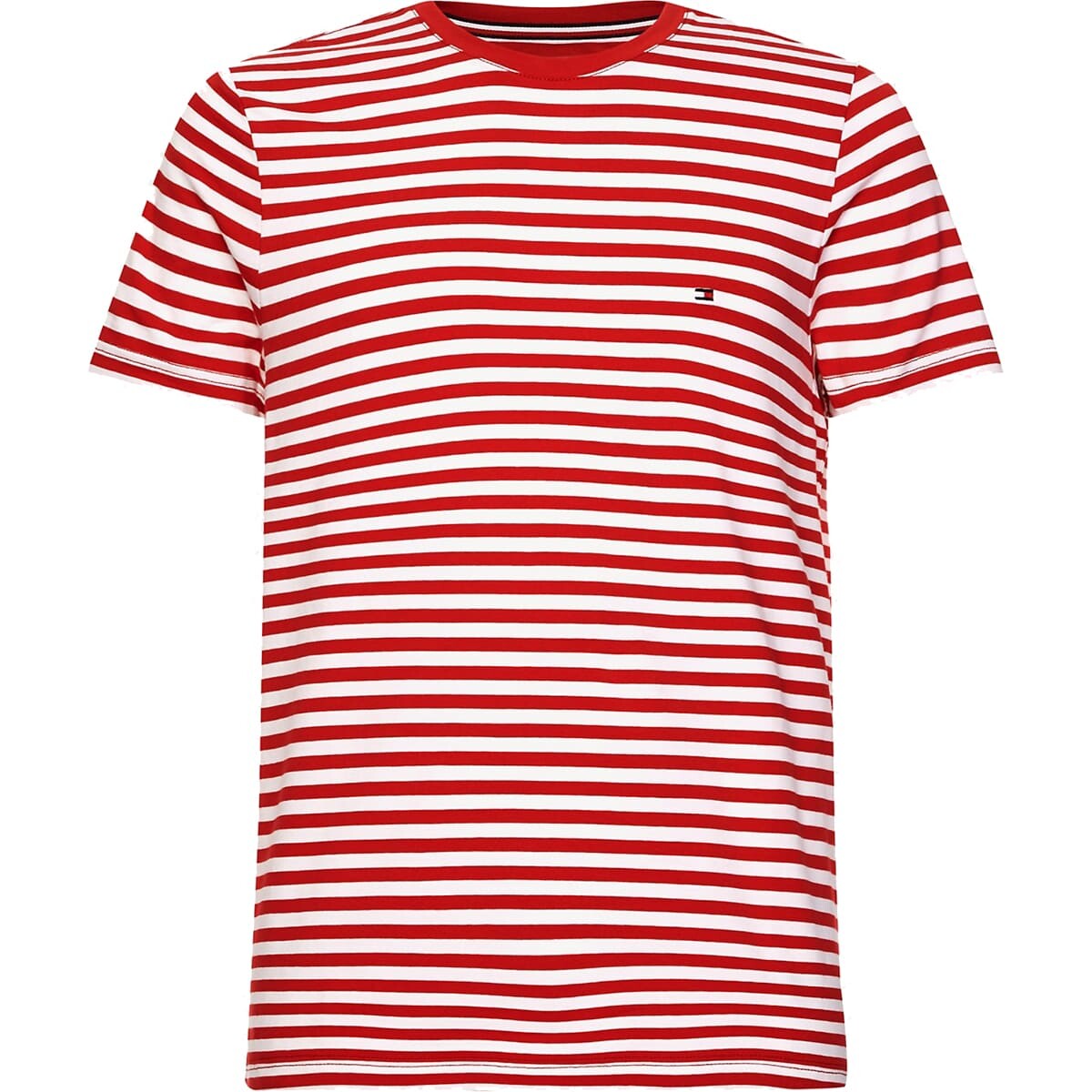 

Футболка Tommy Hilfiger Slim Fit, красно-белый