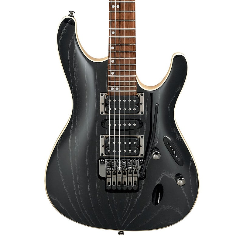 Электрогитара Ibanez S570AH Electric Guitar - Silver Wave Black