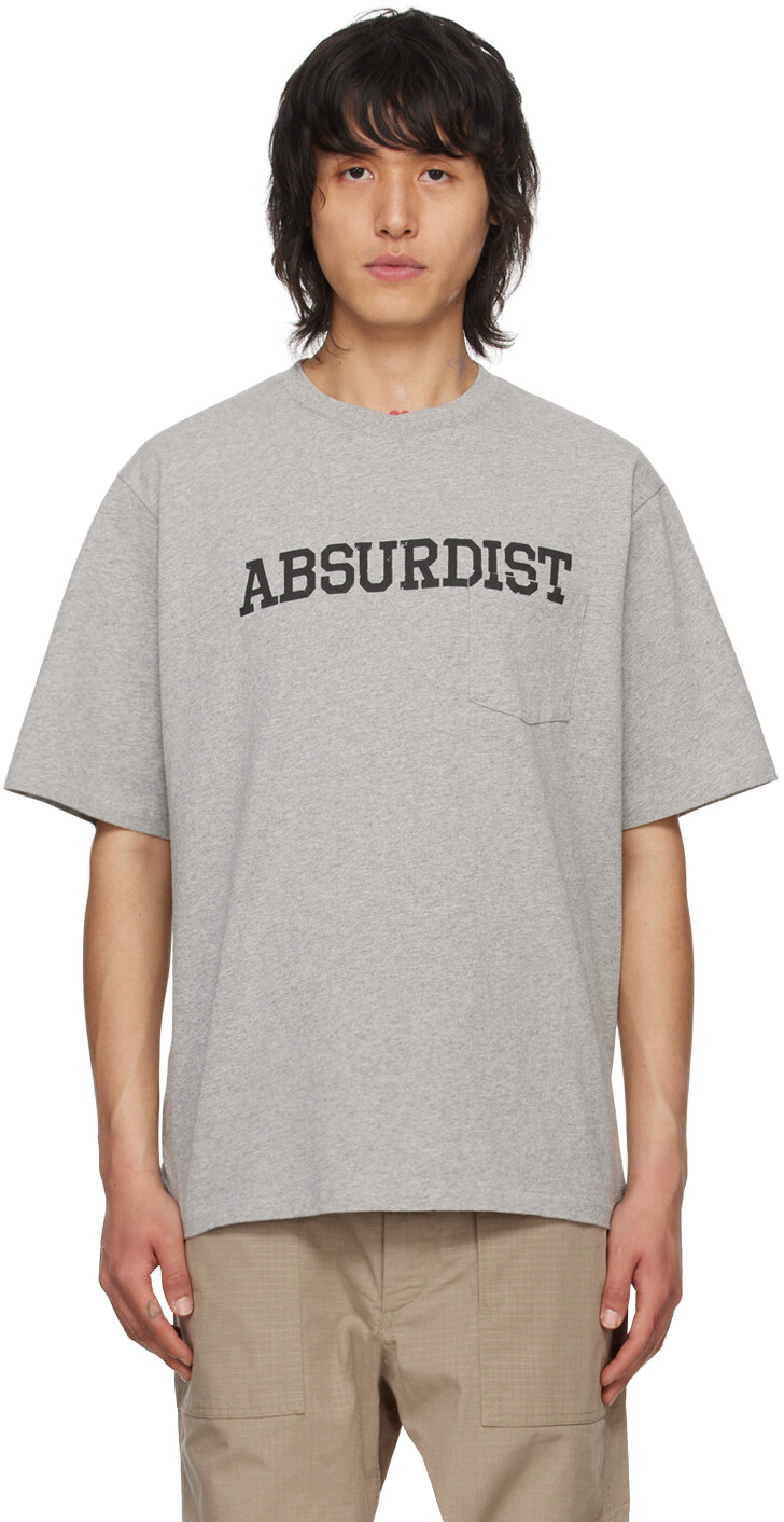 

Серая футболка «Абсурдист» Engineered Garments