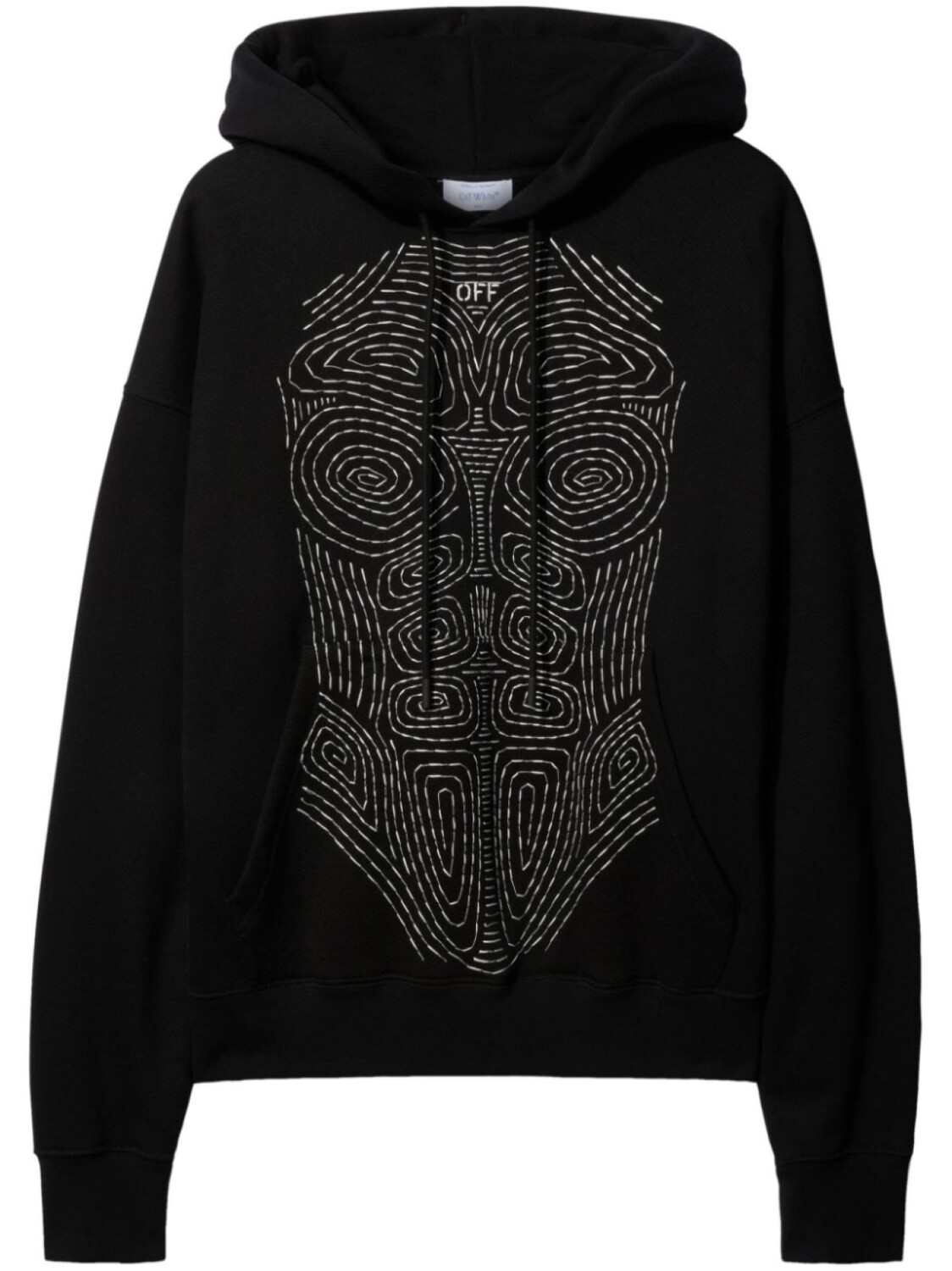 

Off-White худи Body Stitch, черный