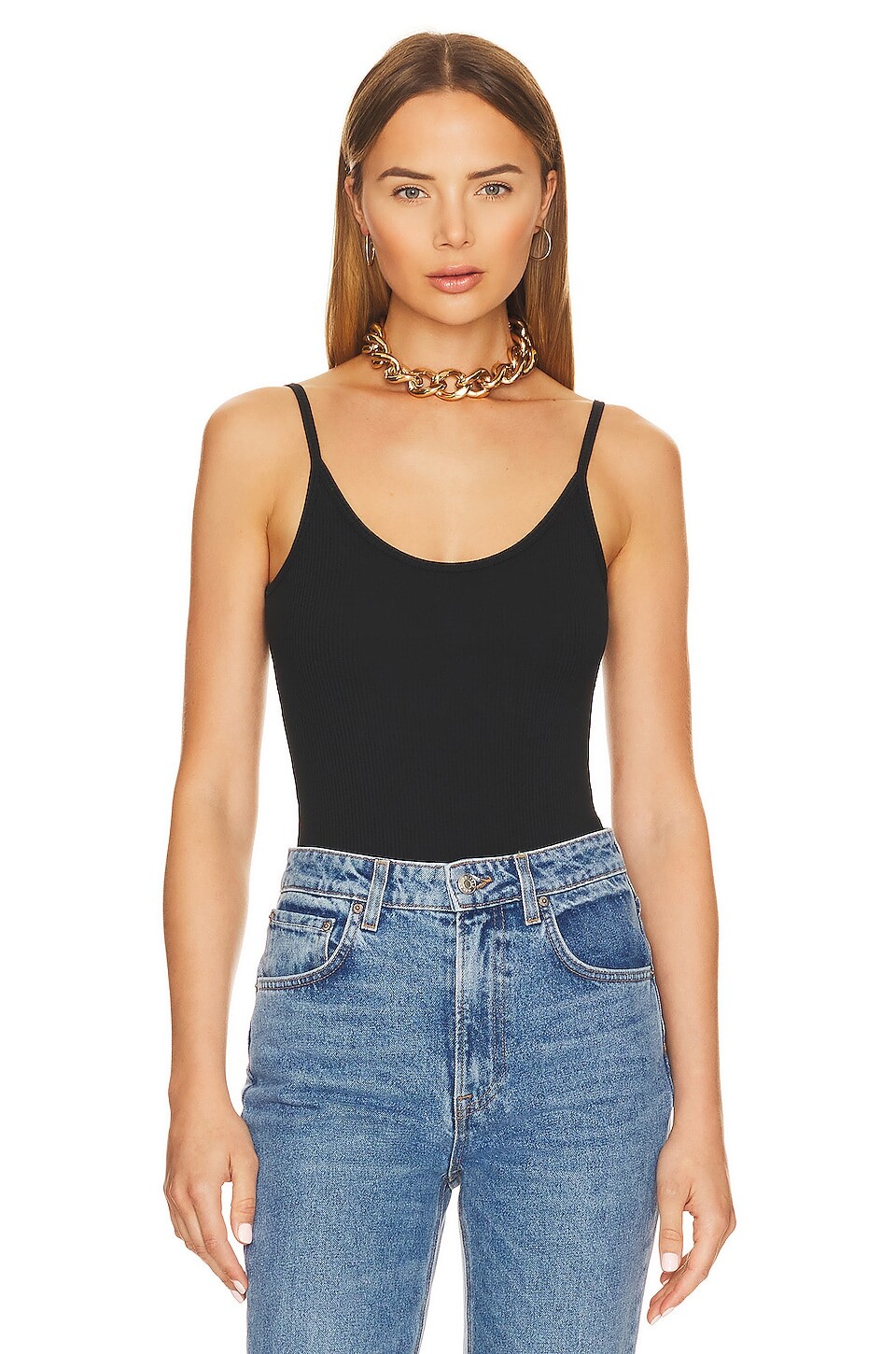 

Боди eberjey Pima Rib Cami Body Suit, черный