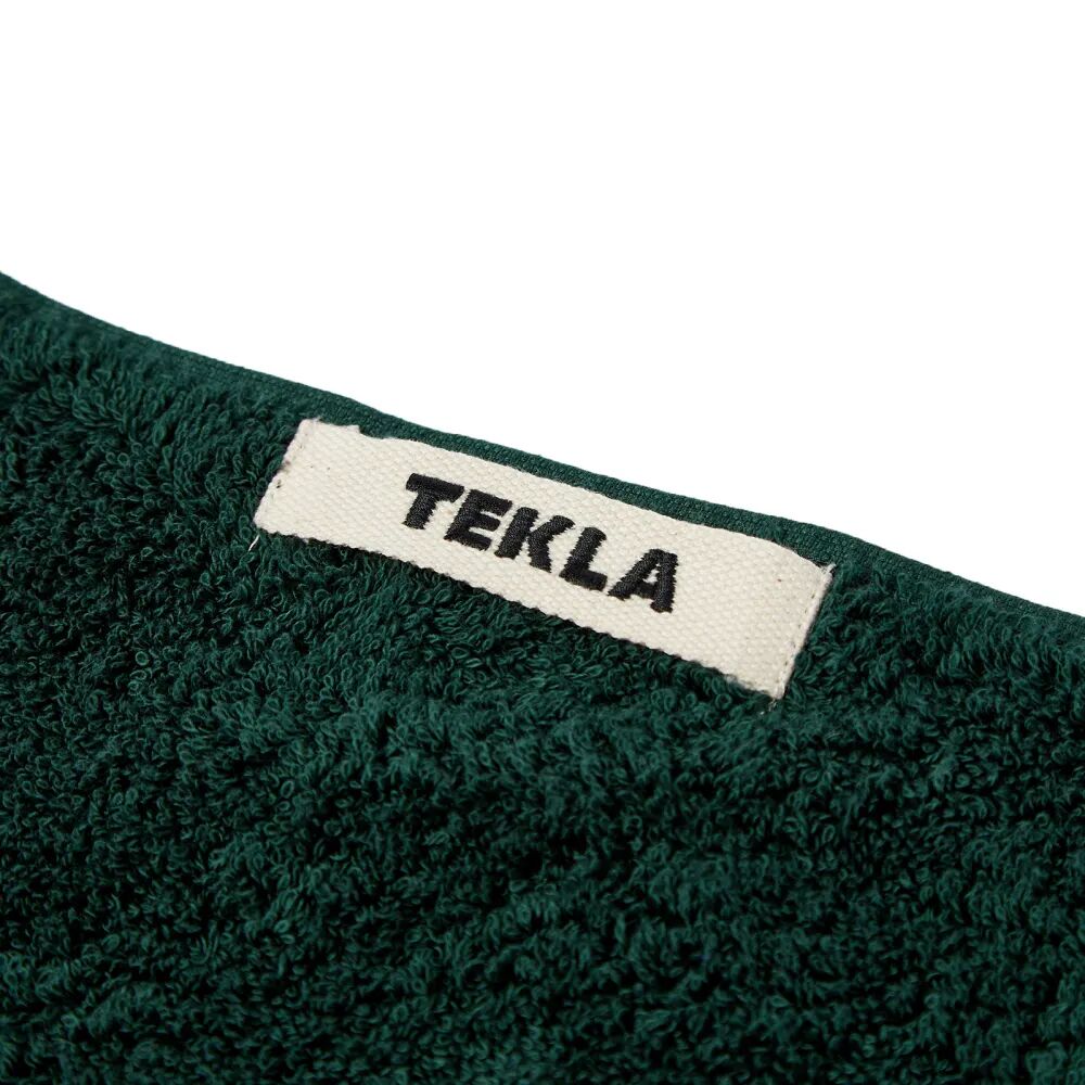 Tekla Fabrics Органическое махровое полотенце для рук, зеленый tekla fabrics органическое махровое полотенце для рук белый