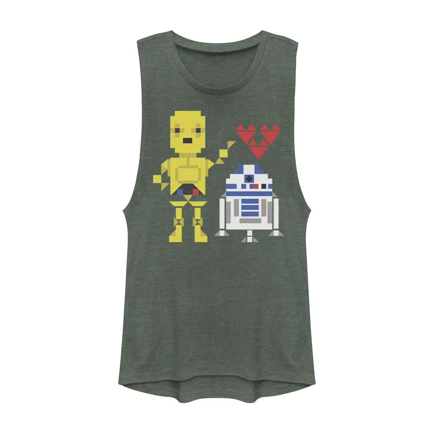 

Юниорский «Звездные войны» C-3PO R2-D2 Droid Love Valentine's Muscle Tank Licensed Character