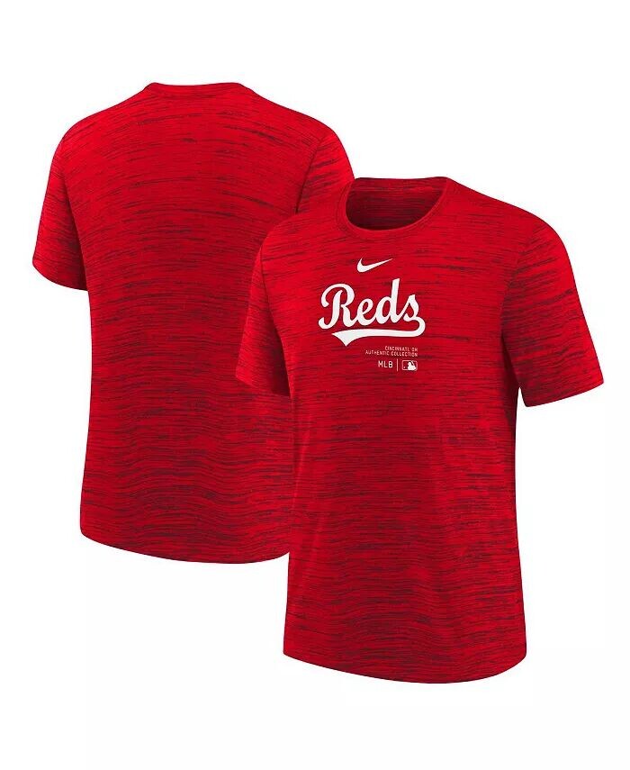 

Красная футболка Cincinnati Reds Authentic Collection для мальчиков и девочек для тренировок и выступлений Nike, красный