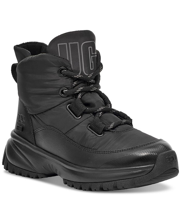 

Женские ботильоны на шнуровке Yose Puffer UGG, черный