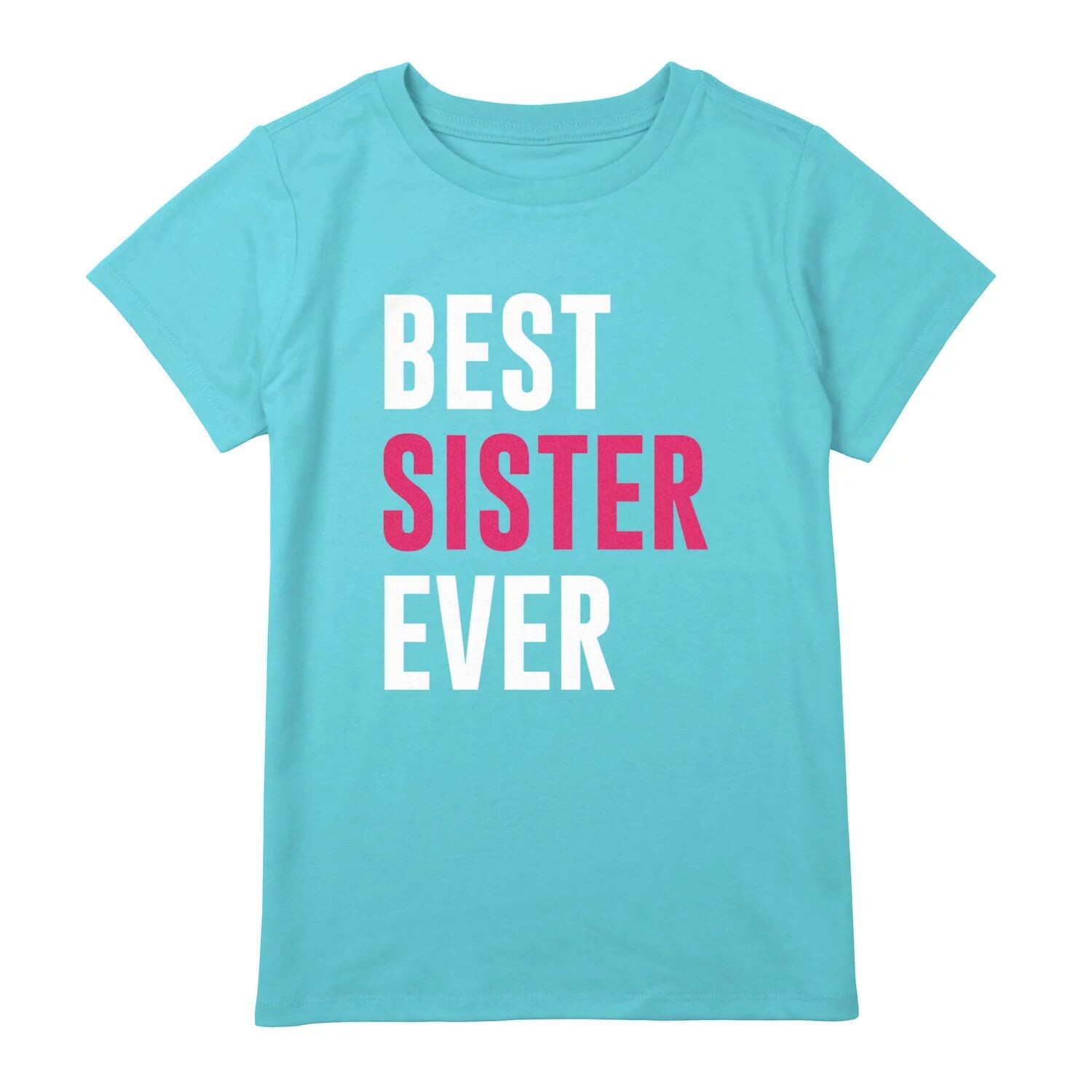 

Футболка Best Sister Ever Bold с рисунком для девочек 7–16 лет Unbranded