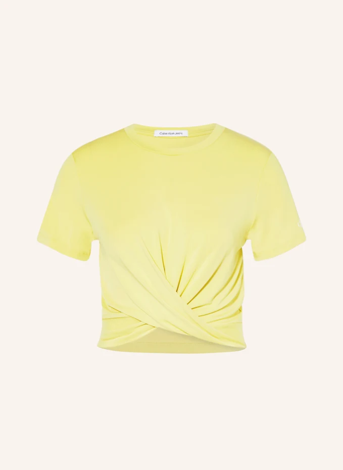 

Укороченная рубашка Calvin Klein Jeans, желтый
