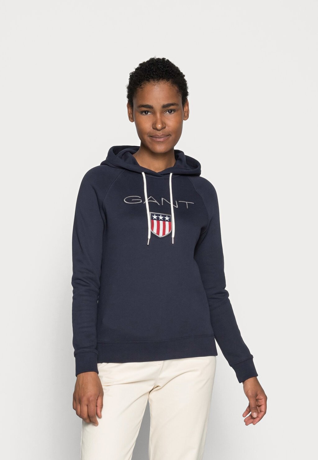 

Толстовка GANT Shield Hoodie, морская, Серый