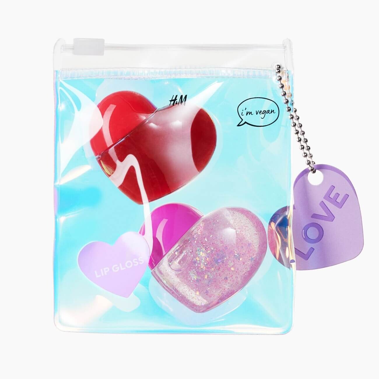 

Набор блесков для губ H&M Heart Shaped, 2 штуки, оттенок Transparent/red