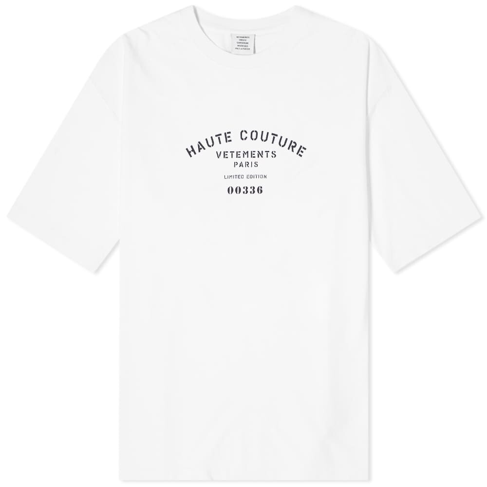 

Футболка VETEMENTS Couture Logo Tee