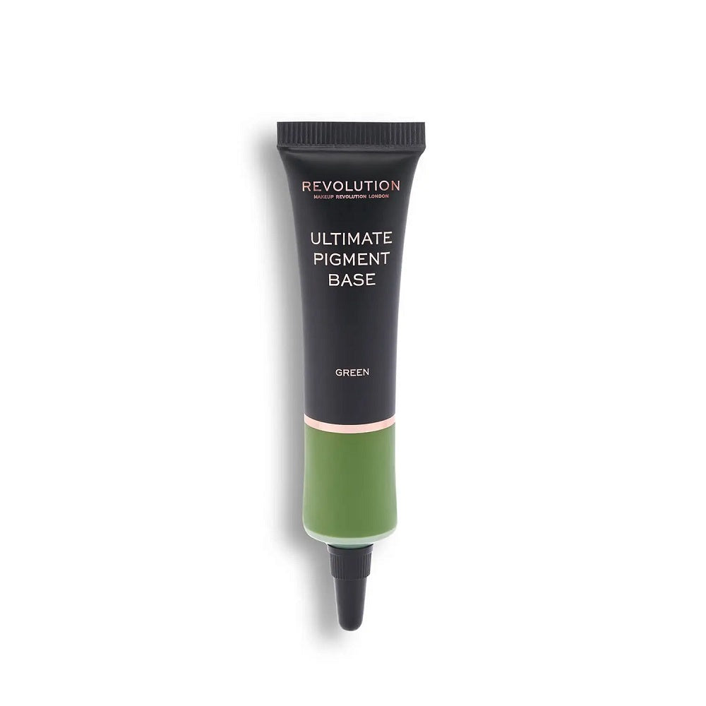 Makeup Revolution Ultimate Pigment Base Зеленая база под тени для век 15 мл
