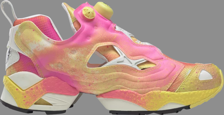 Кроссовки smiley x instapump fury '50th anniversary' Reebok, розовый - фото