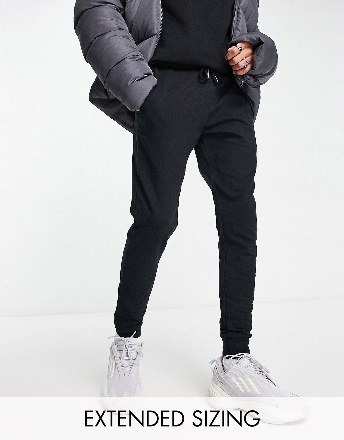 

Черные супероблегающие джоггеры ASOS DESIGN