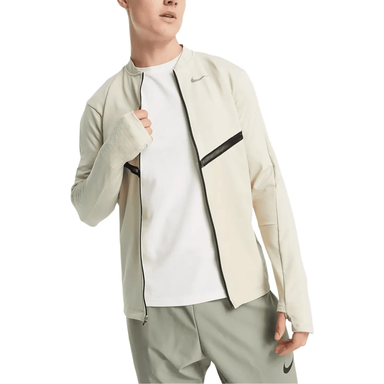 

Куртка Nike Running Run Division Element Full Zip, бежевый