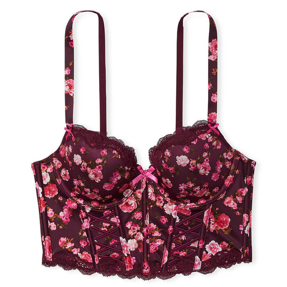 

Корсет на легкой подкладке Victoria's Secret Dream Angels Lace-Up, фиолетовый