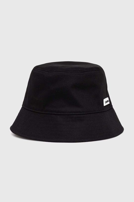 

Двусторонняя хлопковая шляпа Calvin Klein, черный