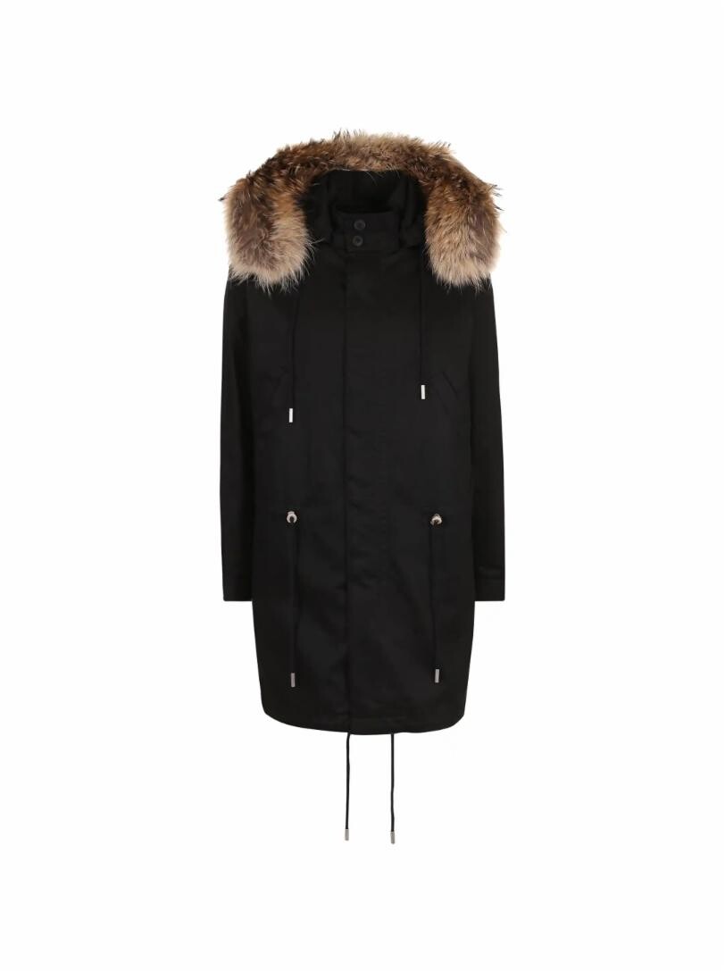 

Хлопковая парка с меховым капюшоном Saint Laurent