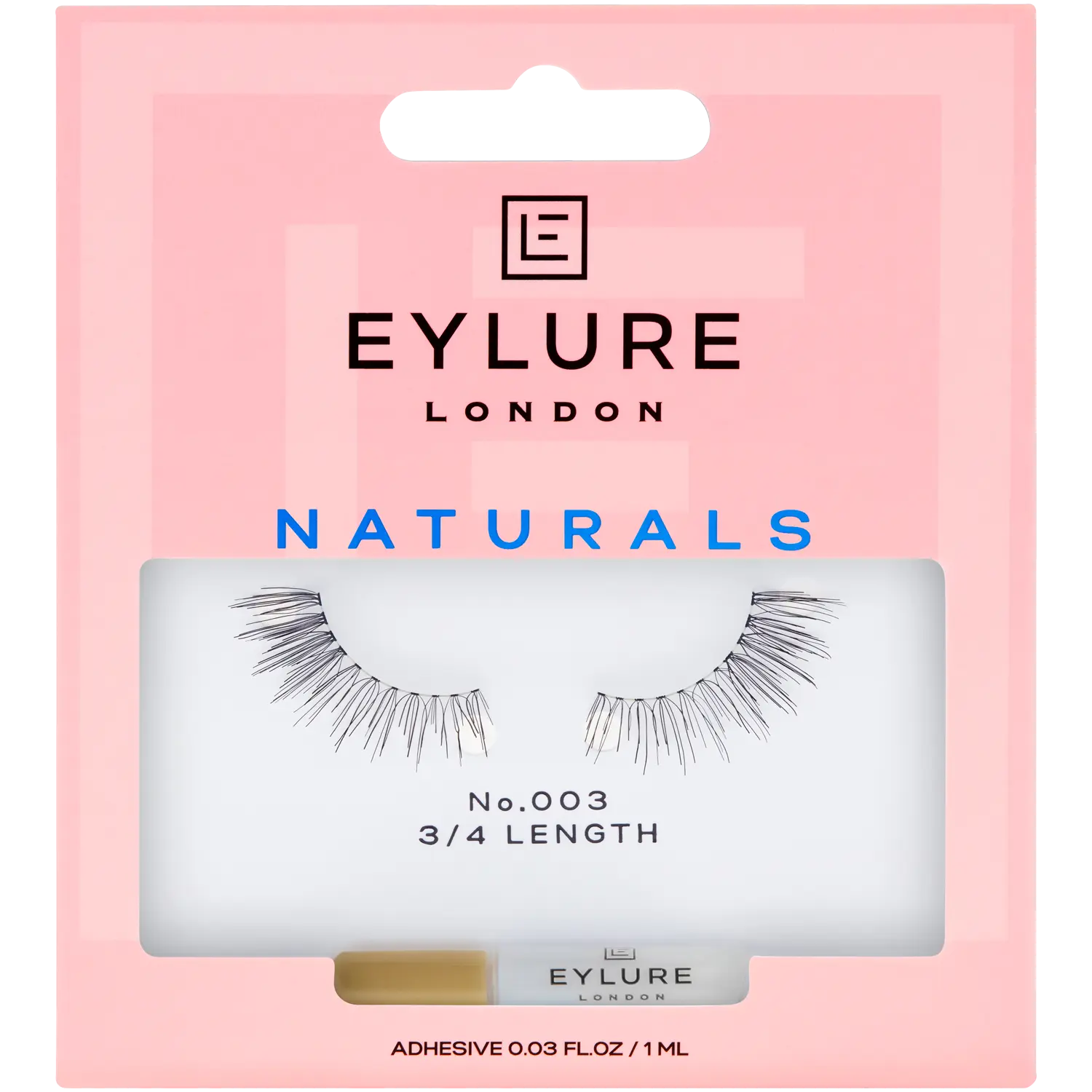 

Eylure Naturals накладные ресницы с клеем 003, 2 шт/1 упаковка