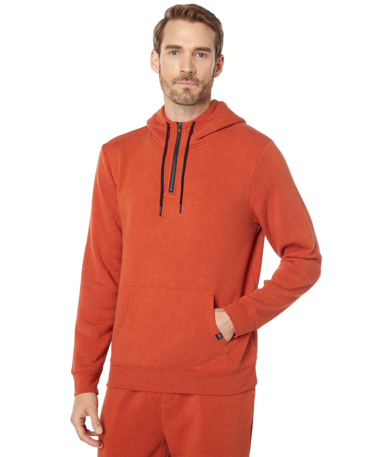 

Худи Threads 4 Thought, Tri-Blend 1/4 Zip Hoodie, Оранжевый