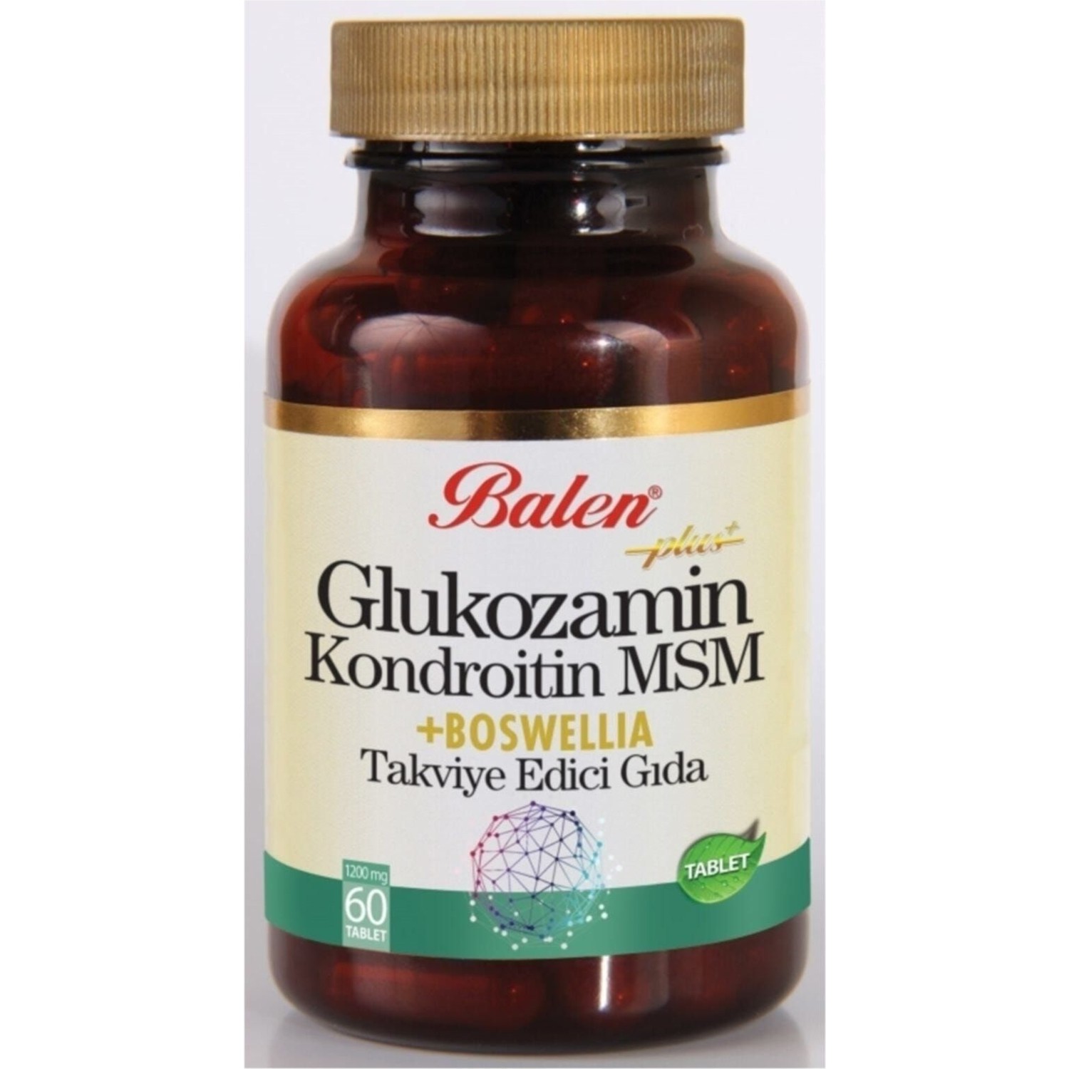 Активная добавка глюкозамин Balen Chondroitin Msm и Boswellia, 60 капсул, 1200 мг активная добавка глюкозамин balen chondroitin 60 капсул