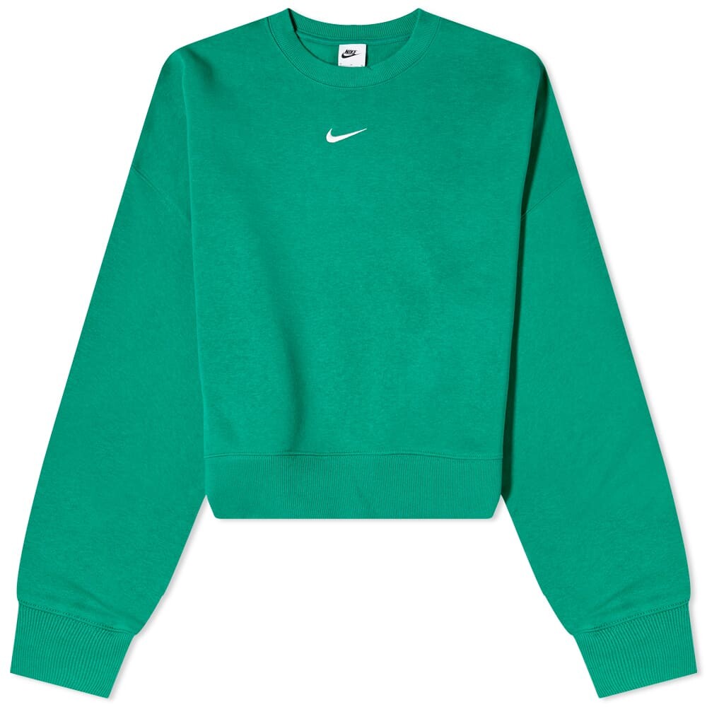 

Толстовка Nike Phoenix Fleece Oversized Crew, зеленый