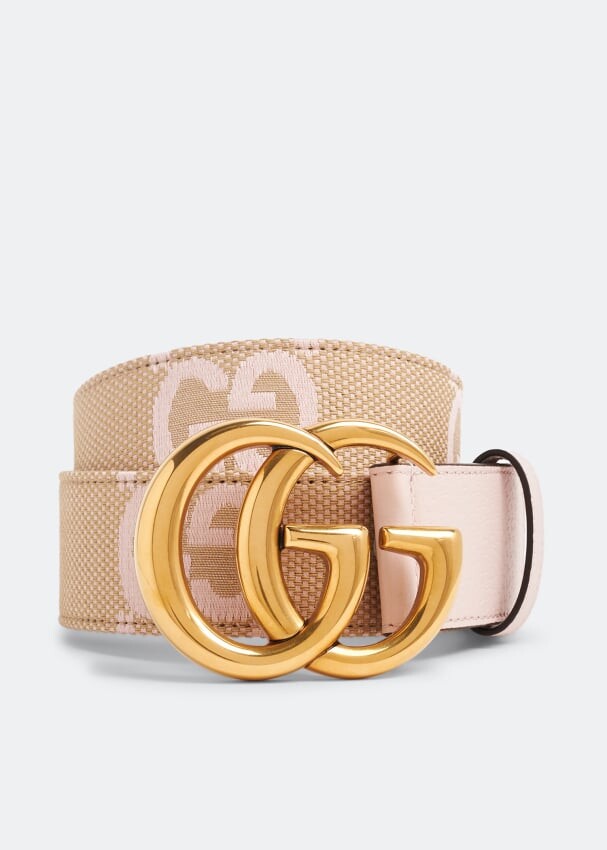 

Ремень GUCCI GG Marmont jumbo GG belt, розовый