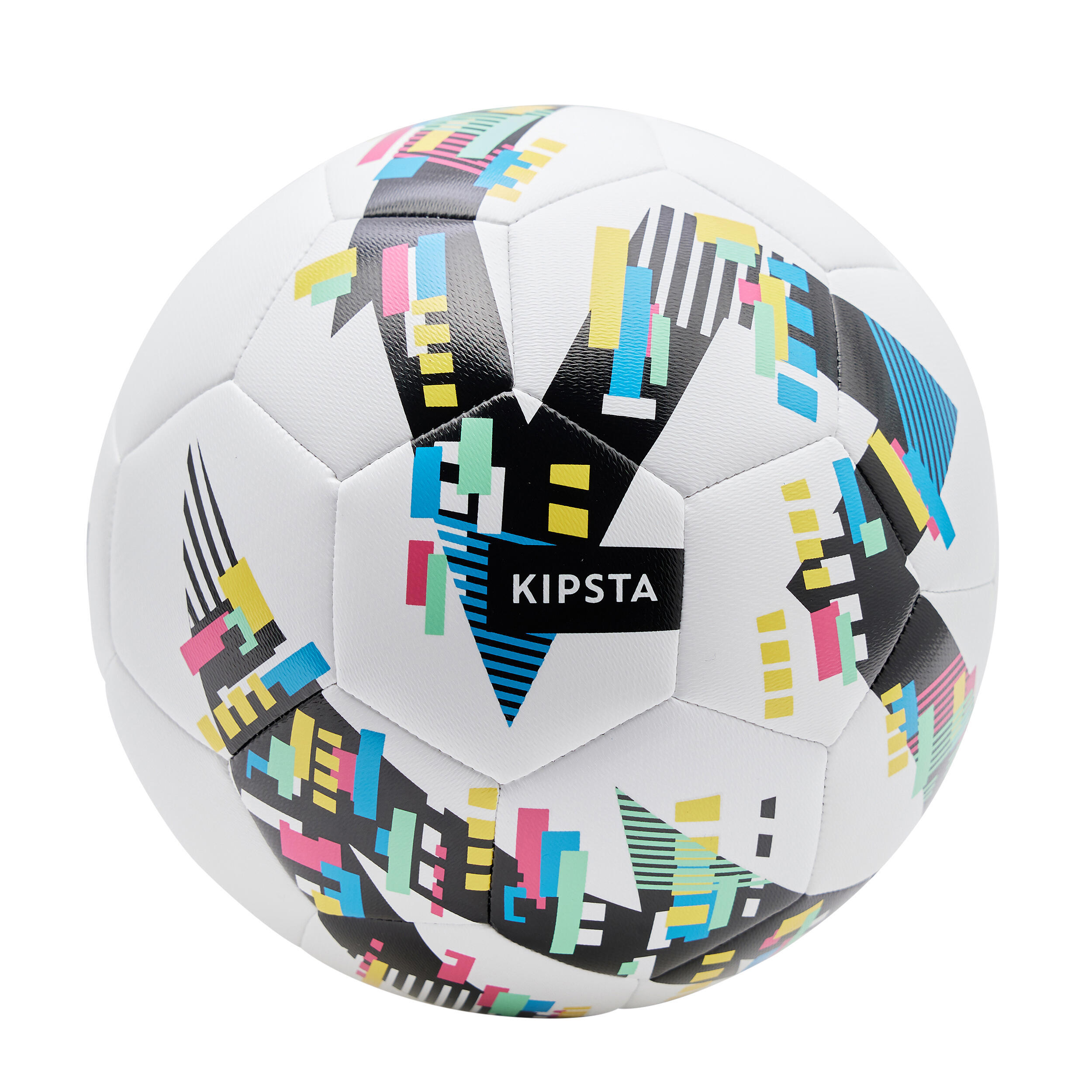 Обучающий футбольный мяч размер 5 - белый/черный KIPSTA, белый мяч футбольный nike strike белый размер 5