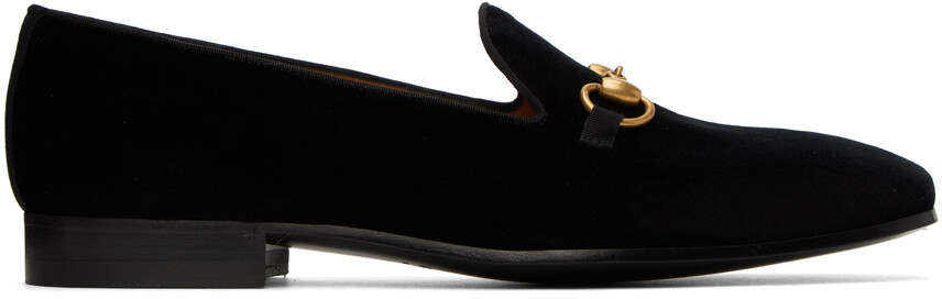 

Черные лоферы Horsebit Gucci