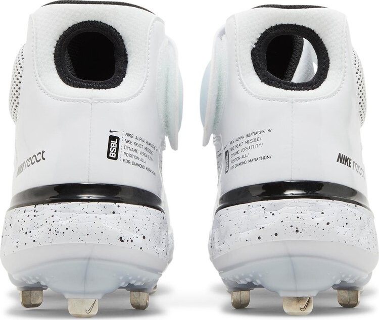 All white nike huarache cleats best sale