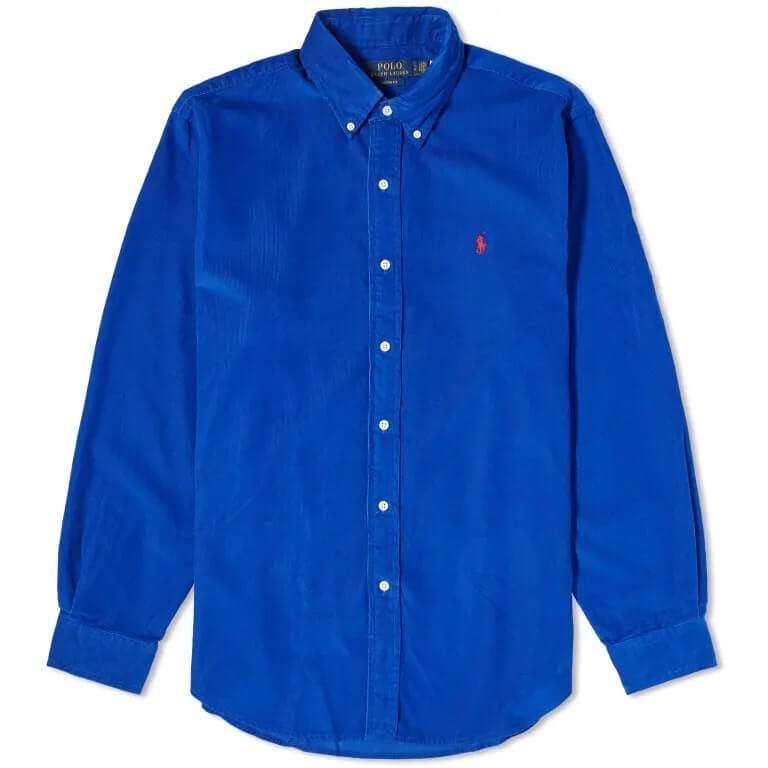 

Рубашка Polo Ralph Lauren Corduroy Button Down, синий