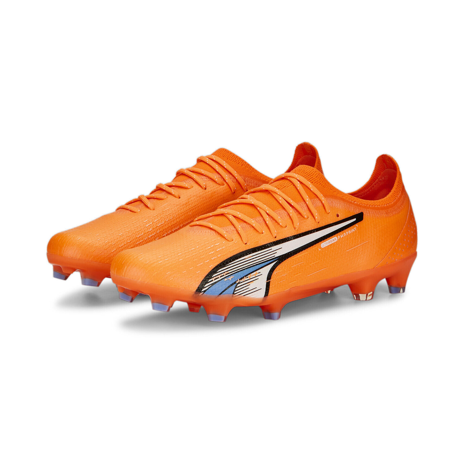 

футбольные бутсы ULTRA ULTIMATE FG/AG PUMA, манго/белый/синий