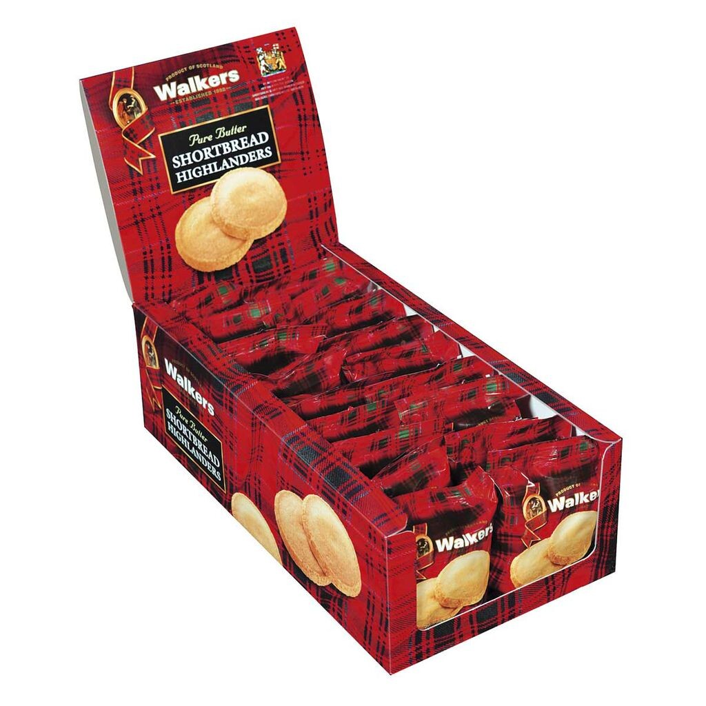 

Walkers Highlander Shortbread Шотландское песочное печенье, 40 г, в упаковке 18 шт. Top Food