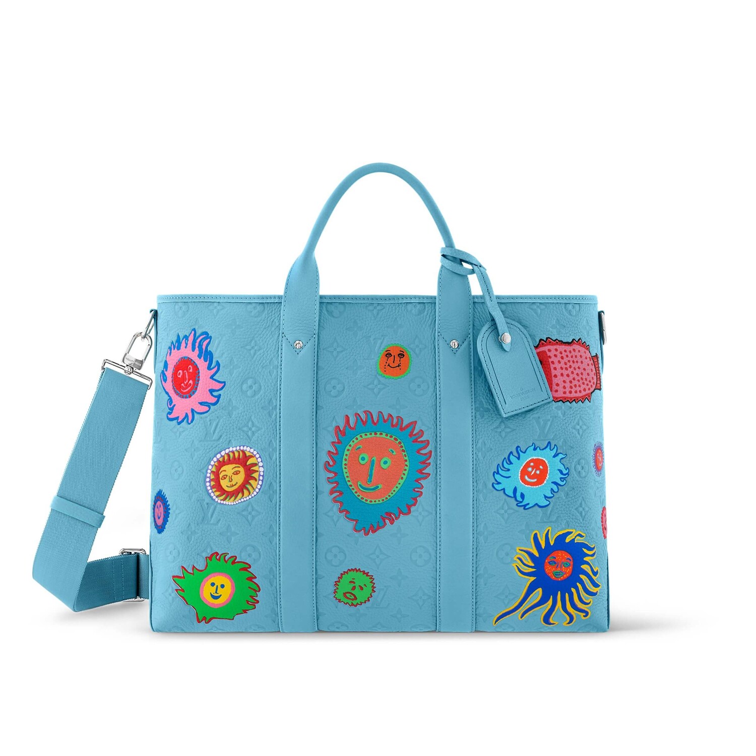 

Сумка-тоут Louis Vuitton x Yayoi Kusama Weekend, голубой