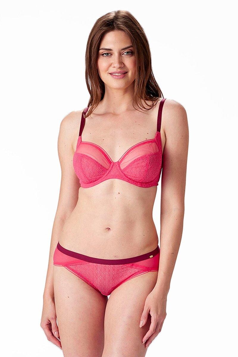 

Нежный кружевной бюстгальтер-балконет Pretty Polly, розовый