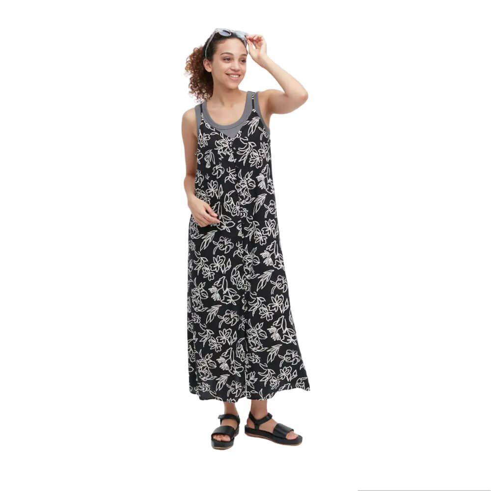 

Платье Uniqlo Button-Down Flared, черный