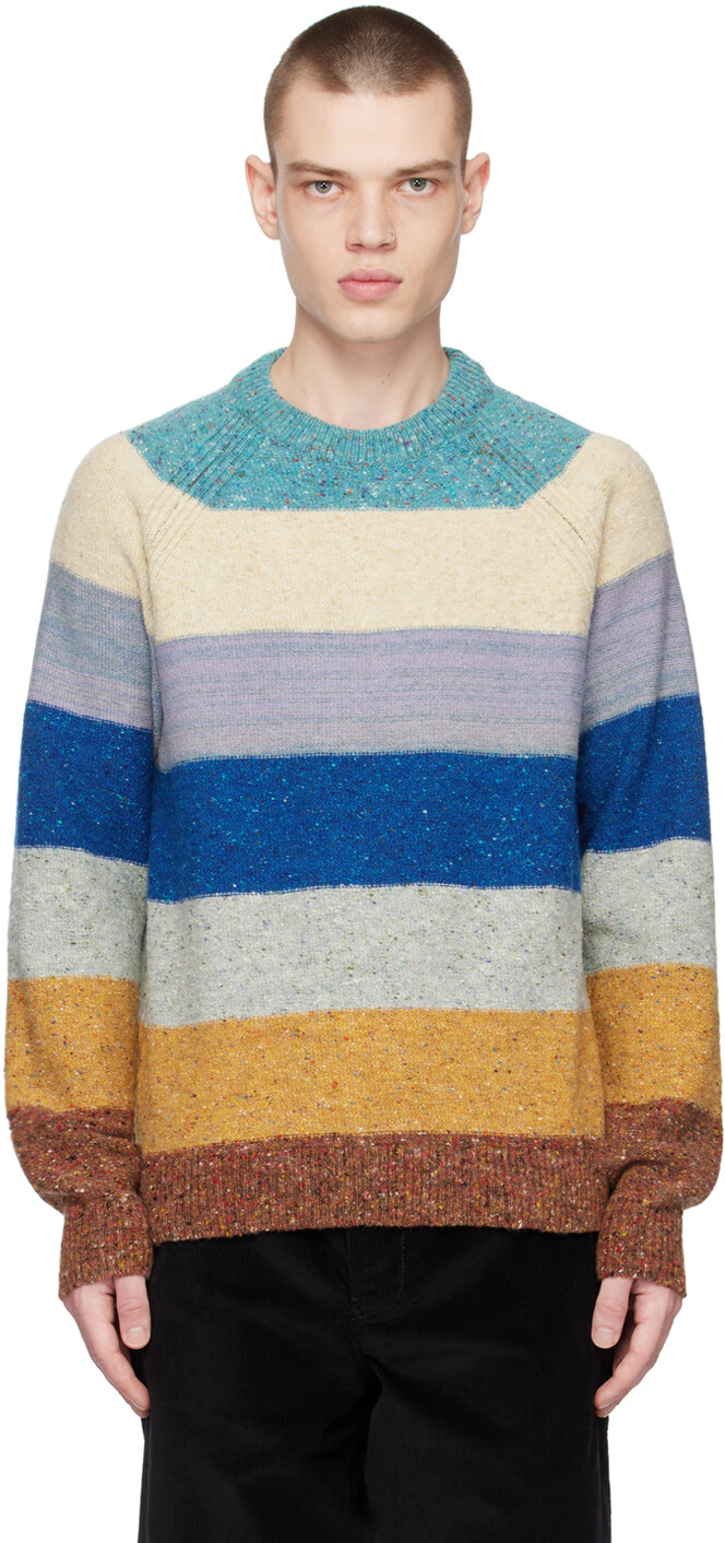 

Свитер в разноцветную полоску Paul Smith, Серый